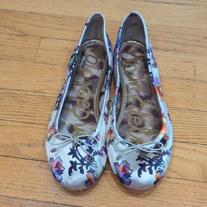 Sam Edelman Multicolor Floral Flats